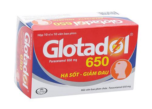 Glotadol 650 (Paracetamol) Glomed (H/100v)