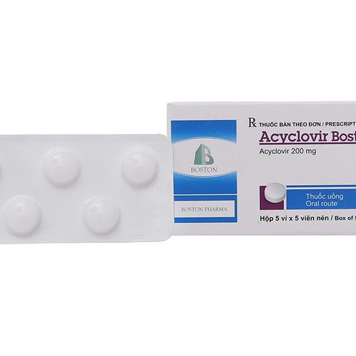 Acyclovir 200 Boston (H/25v)