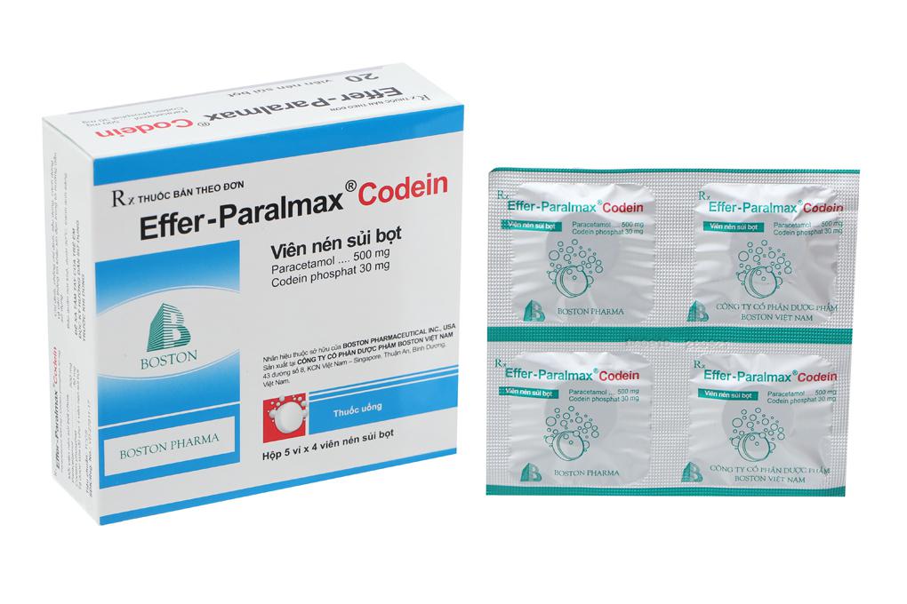 Effer-Paralmax Codein (Paracetamol, Cafein) Boston (H/20v)
