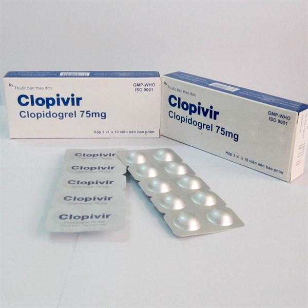Clopivir 75 (Clopidrogel) Bidiphar (H/30v)