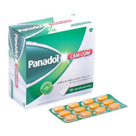 Panadol Cảm Cúm (Paracetamol, Cafein, Phenylephrin) GSK (H/180v)