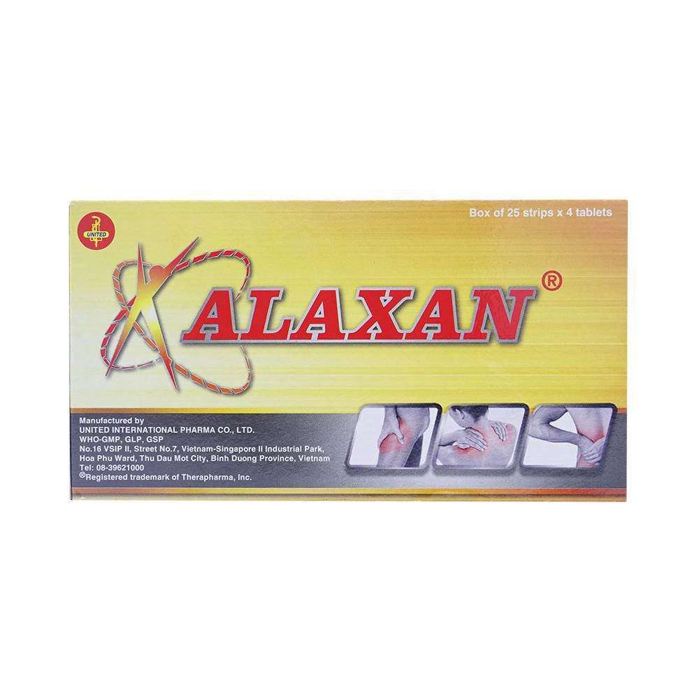 Alaxan (Ibuprofen, Paracetamol) United (H/25v/4v) xé