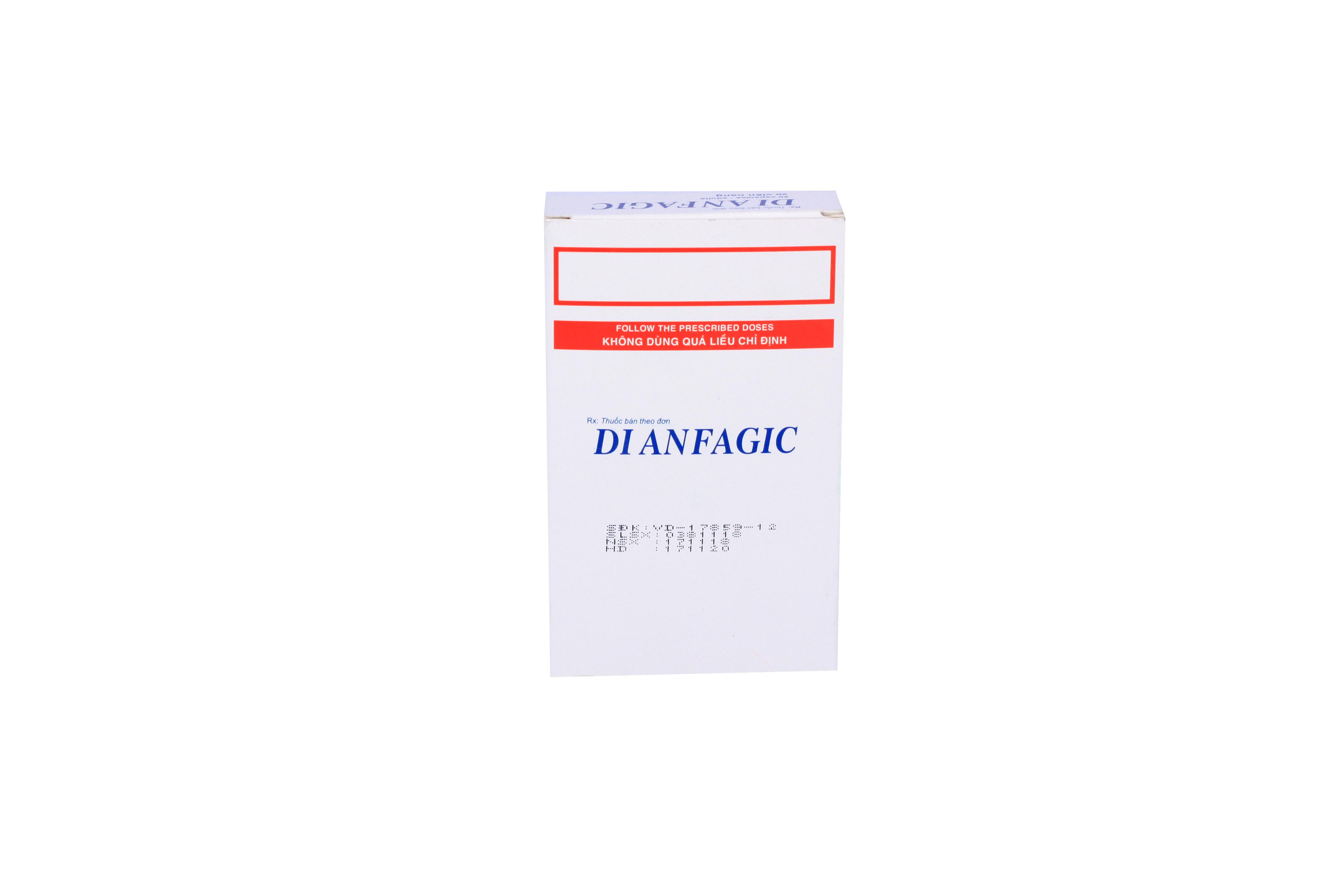 Dianfagic (Paracetamol, Tramadol) Minh Hải (H/20v)