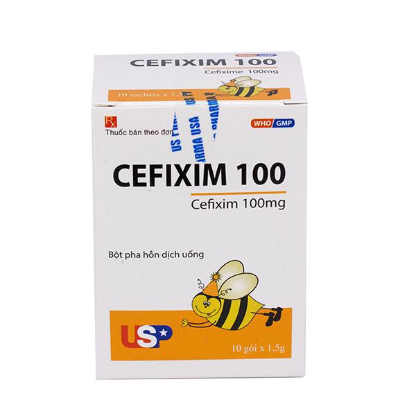 Cefixim 100mg US Pharma (H/10g) Con Ong