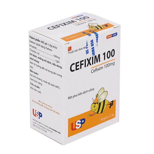 Cefixim 100mg US Pharma (H/10g) Con Ong