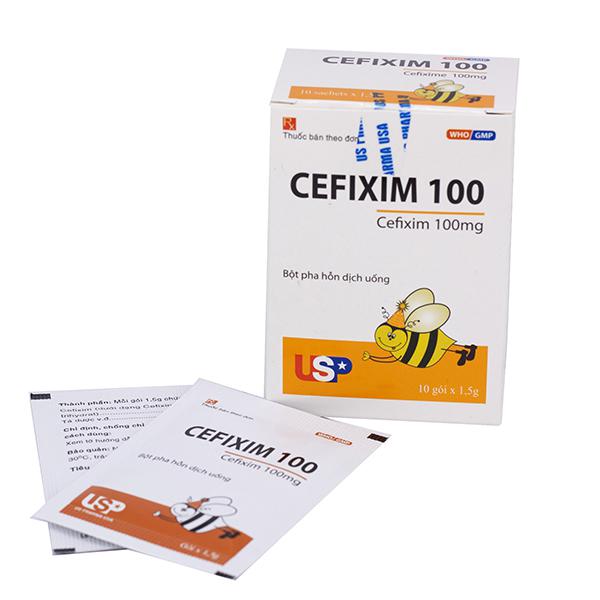 Cefixim 100mg US Pharma (H/10g) Con Ong