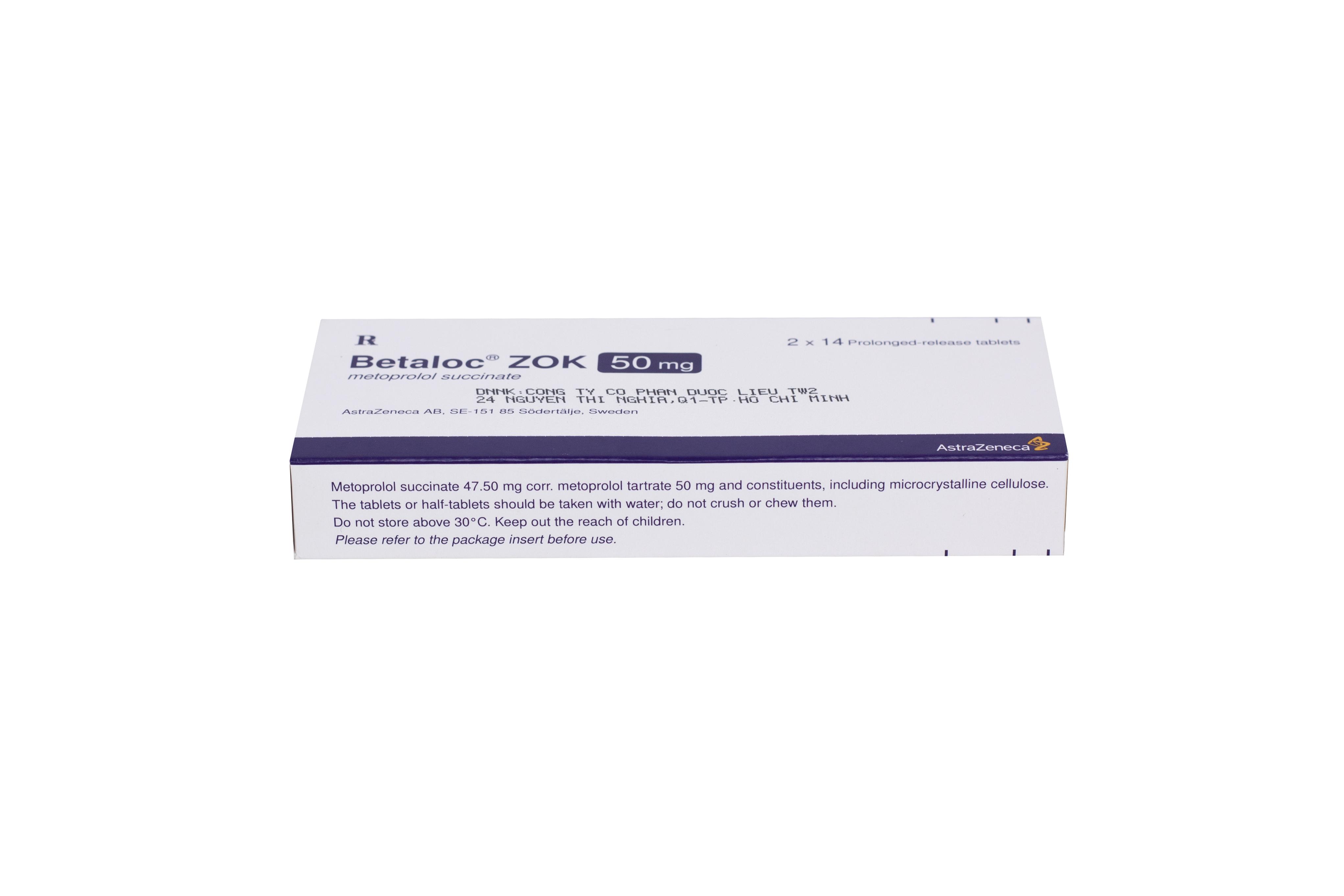 Betaloc Zok 50mg (Metoprolol) Astrazeneca (H/28v)