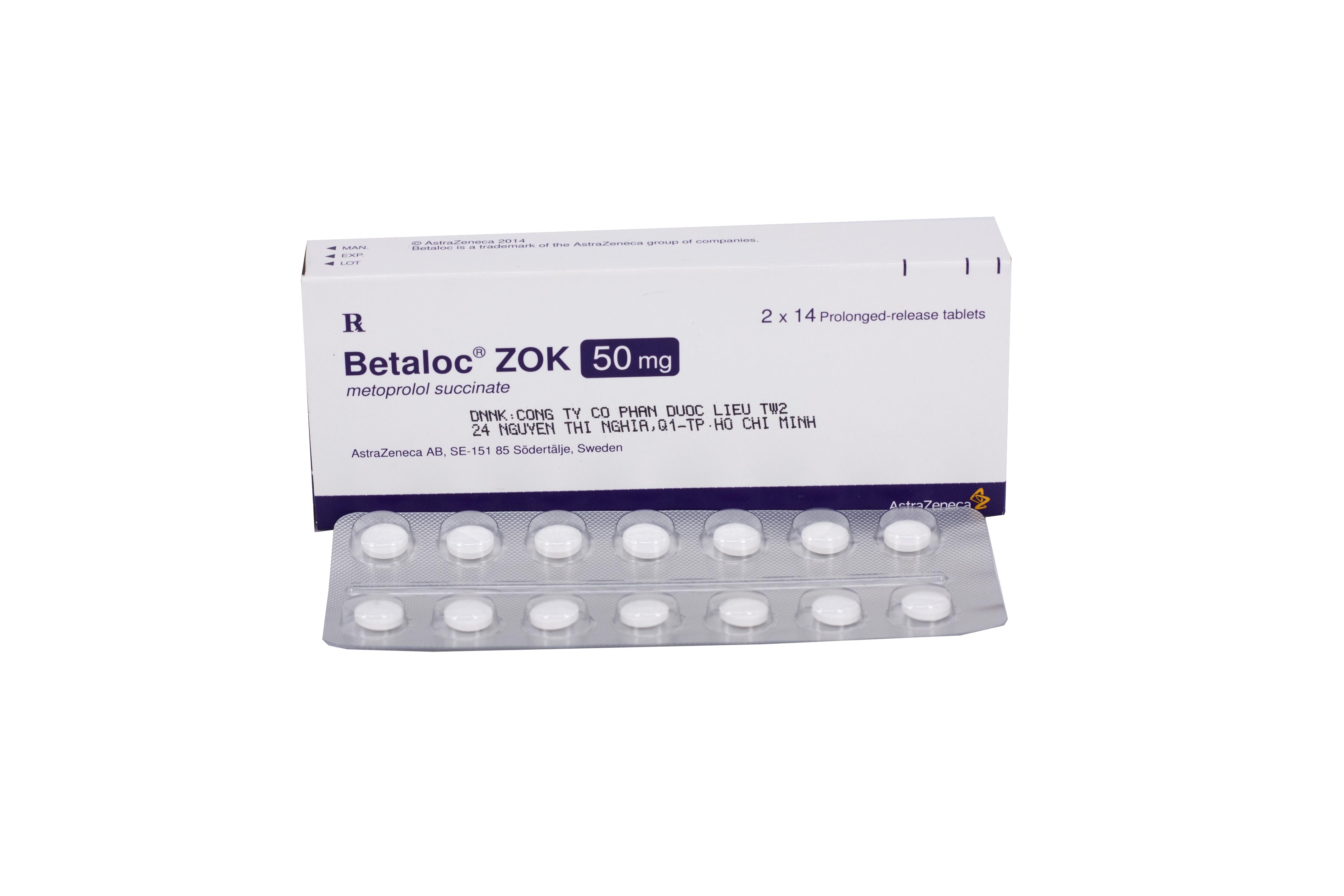 Betaloc Zok 50mg (Metoprolol) Astrazeneca (H/28v)