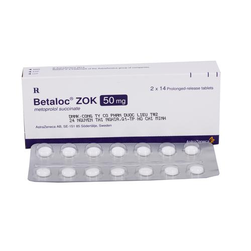 Betaloc Zok 50mg (Metoprolol) Astrazeneca (H/28v)