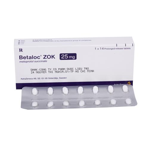 Betaloc Zok 25mg (Metoprolol) Astrazeneca (H/14v)