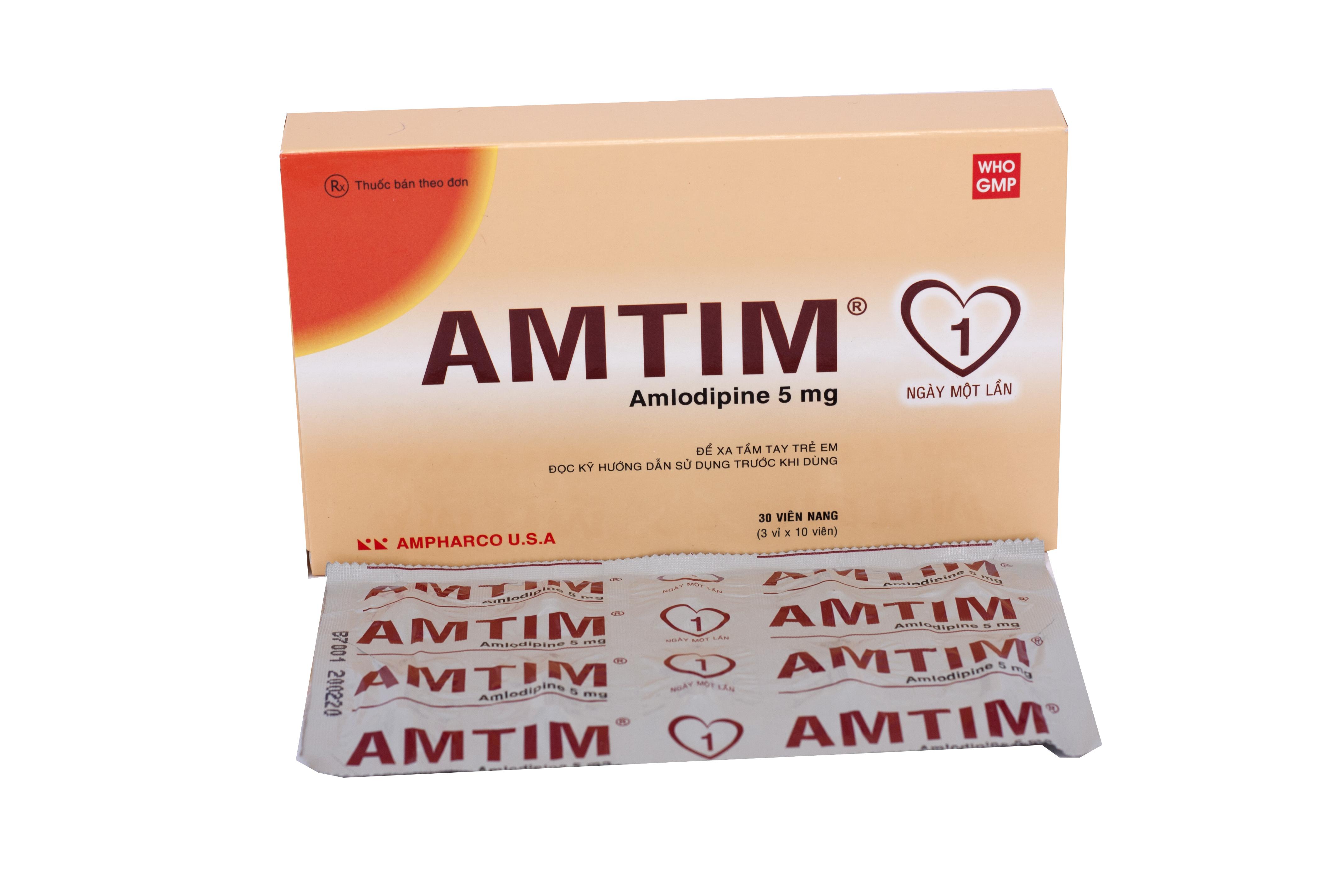 Amtim 5 (Amlodipine) Ampharco (H/30v)