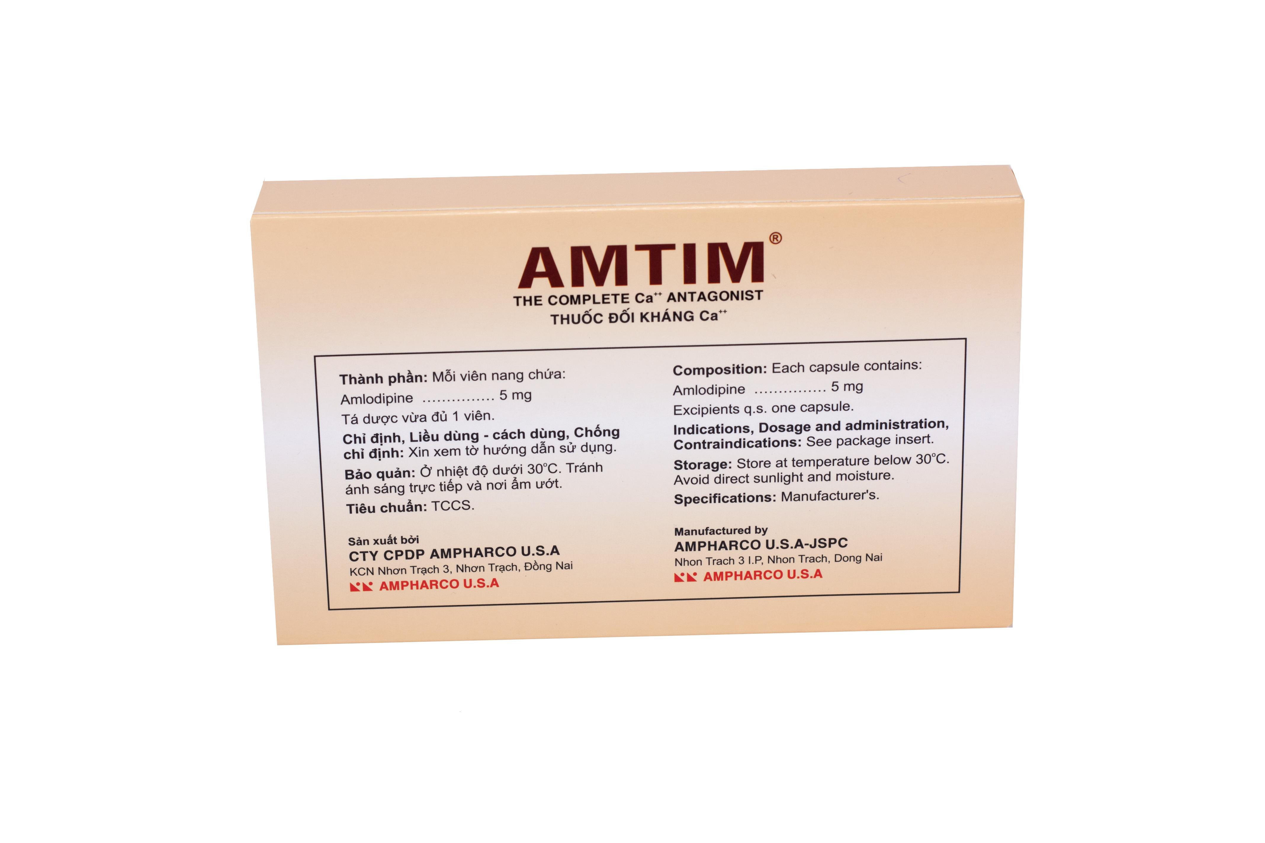 Amtim 5 (Amlodipine) Ampharco (H/30v)