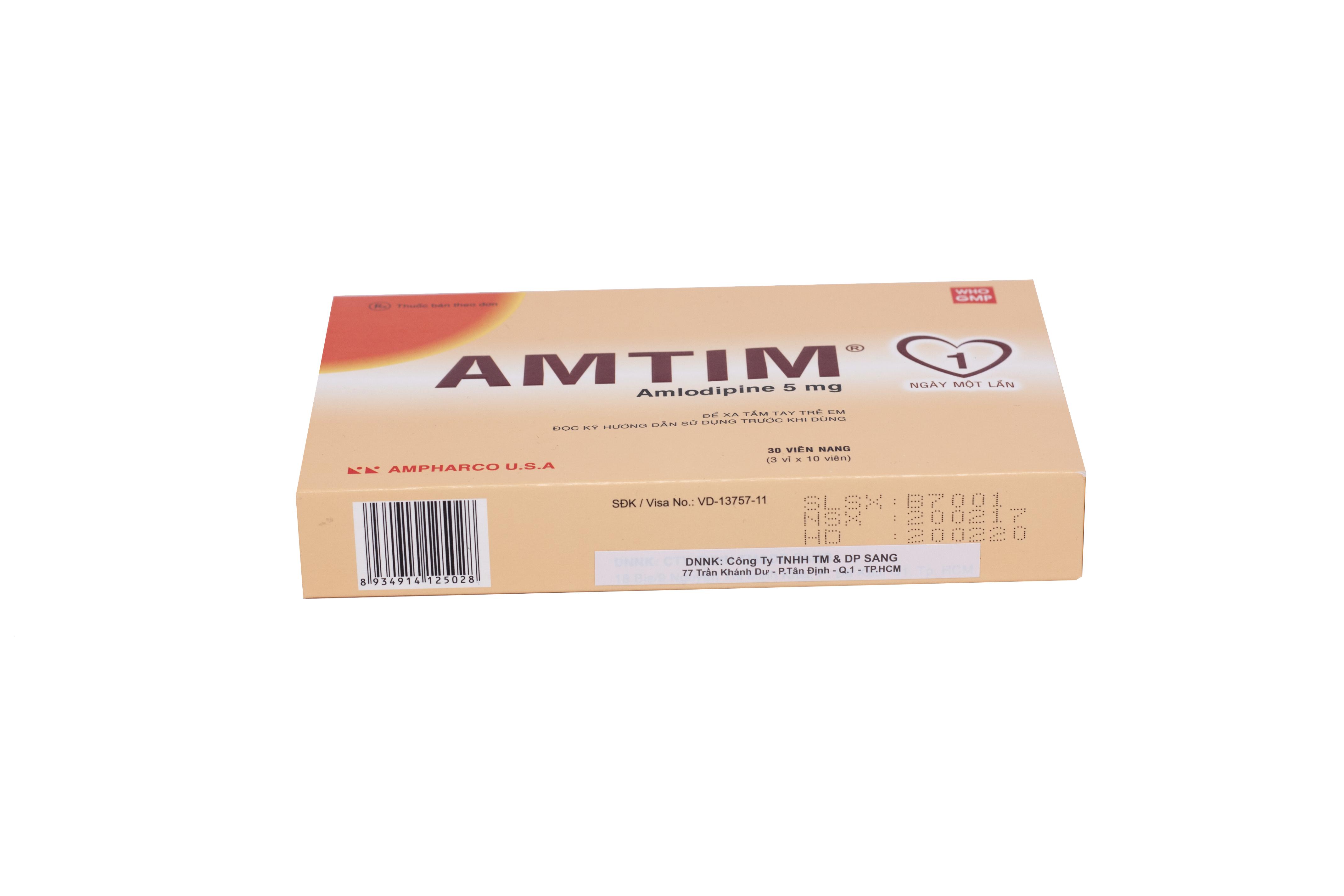 Amtim 5 (Amlodipine) Ampharco (H/30v)