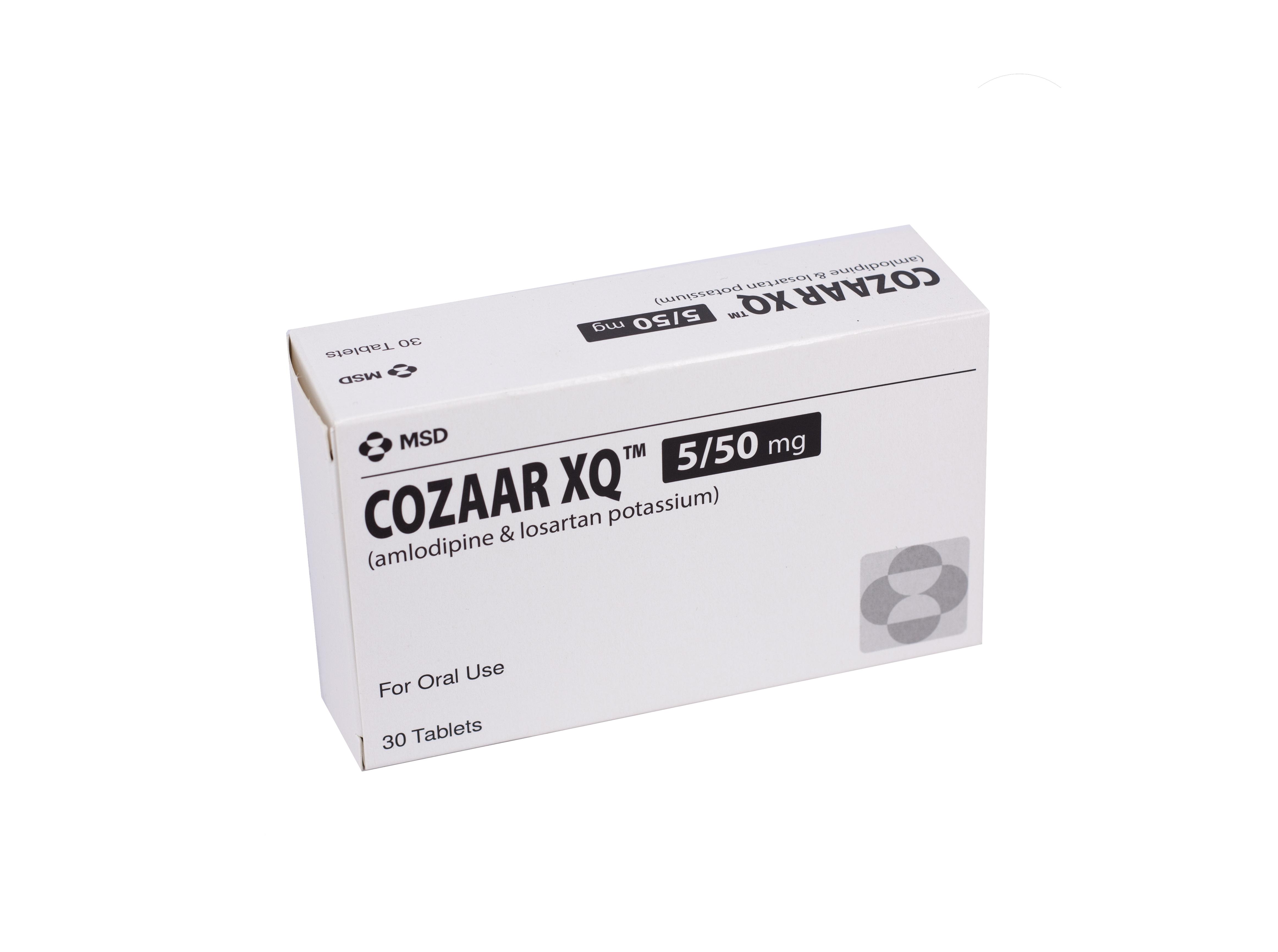 Cozaar XQ 5/50mg (Losartan,Amlodipin) MSD (h/30v)