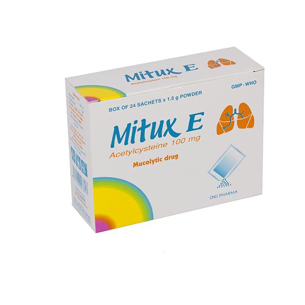 Mitux E 100mg (Acetylcysteine) DHG Pharma (H/24g/1.5g)