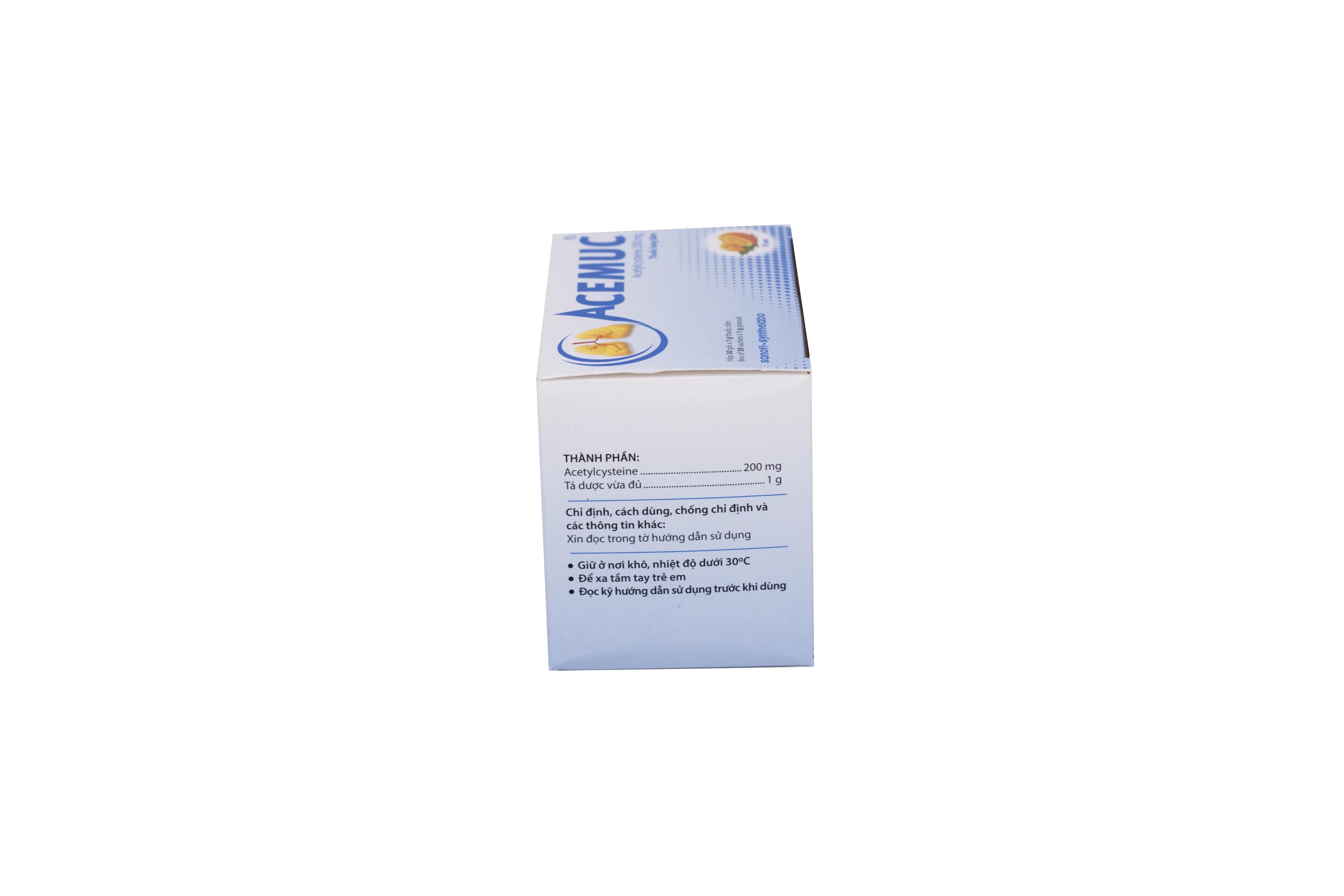 Acemuc 200mg (Acetylcysteine) Sanofi (H/30g) (Gói)