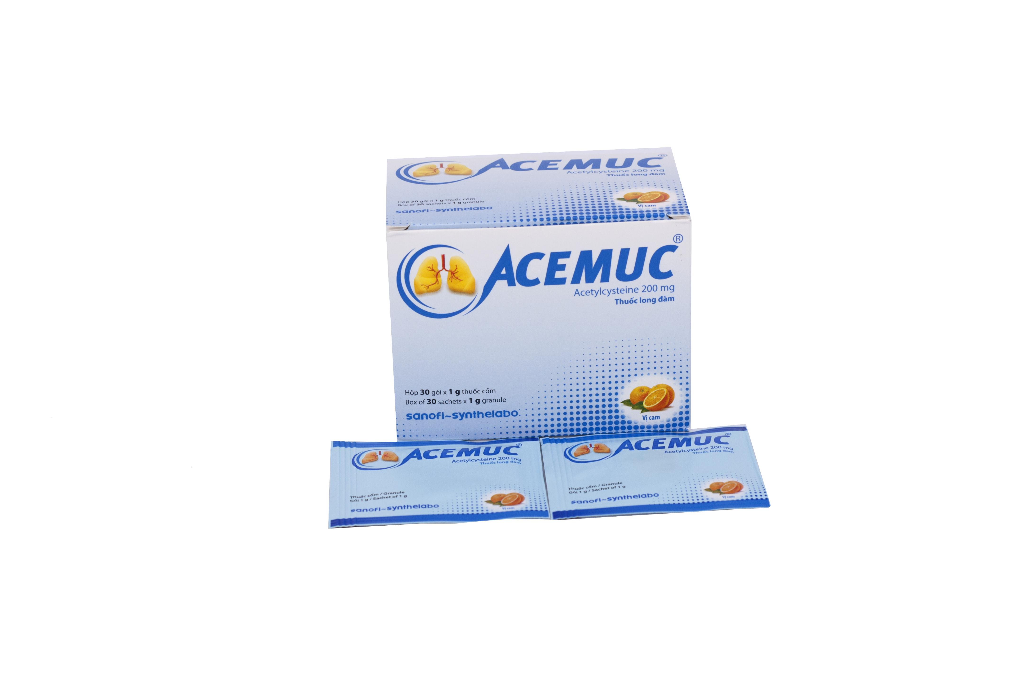 Acemuc 200mg (Acetylcysteine) Sanofi (H/30g) (Gói)