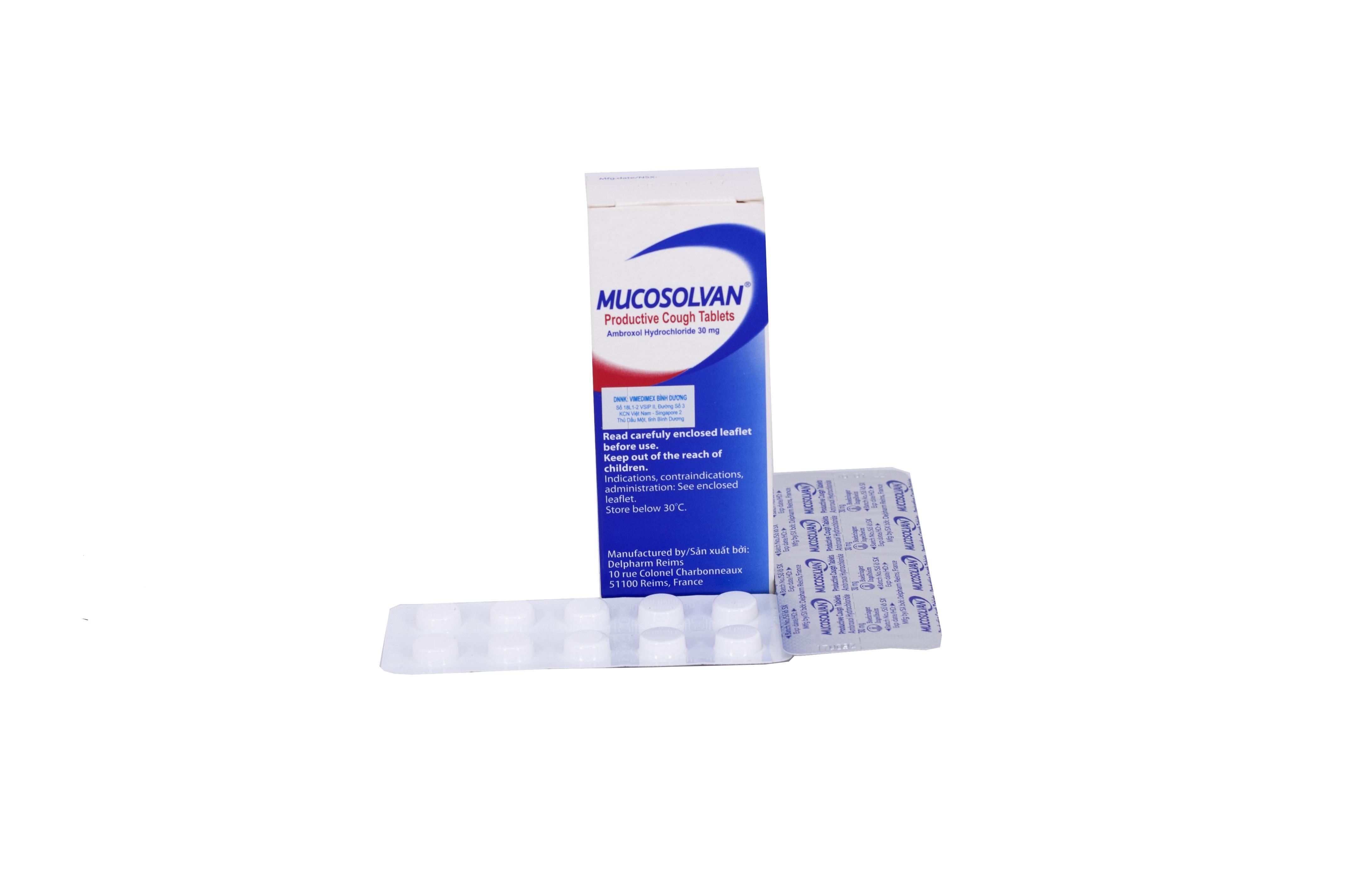 Mucosolvan (Ambroxol) 30mg Delpharm (H/20v)