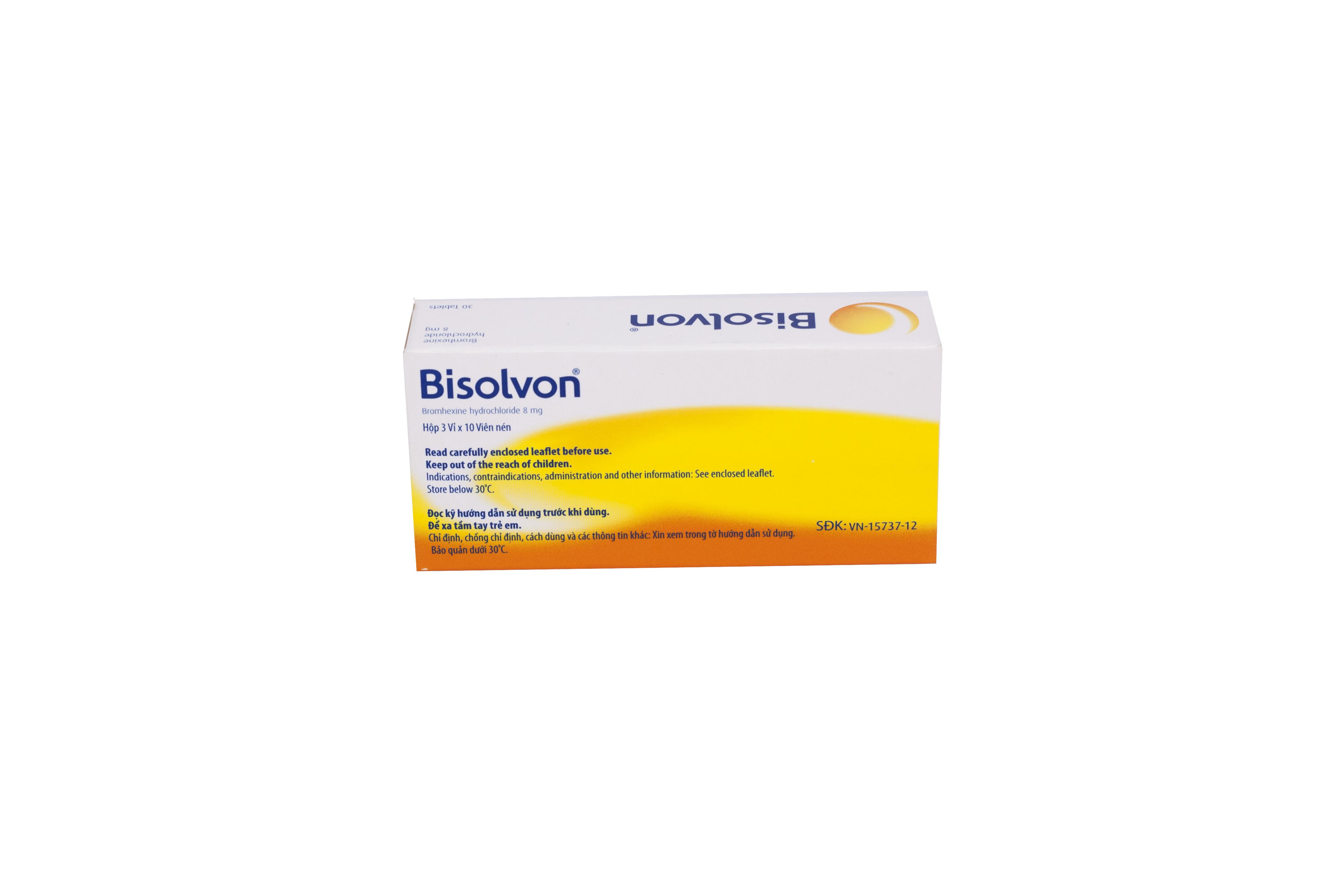 Bisolvon Viên (Bromhexin) 8mg Boehringer Ingelheim (H/30v)