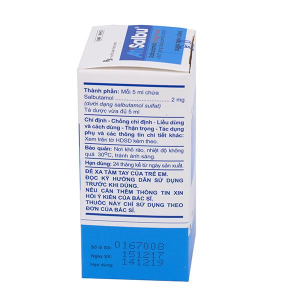 Atisalbu (Salbutamol) 2mg An Thiên (C/30ml)