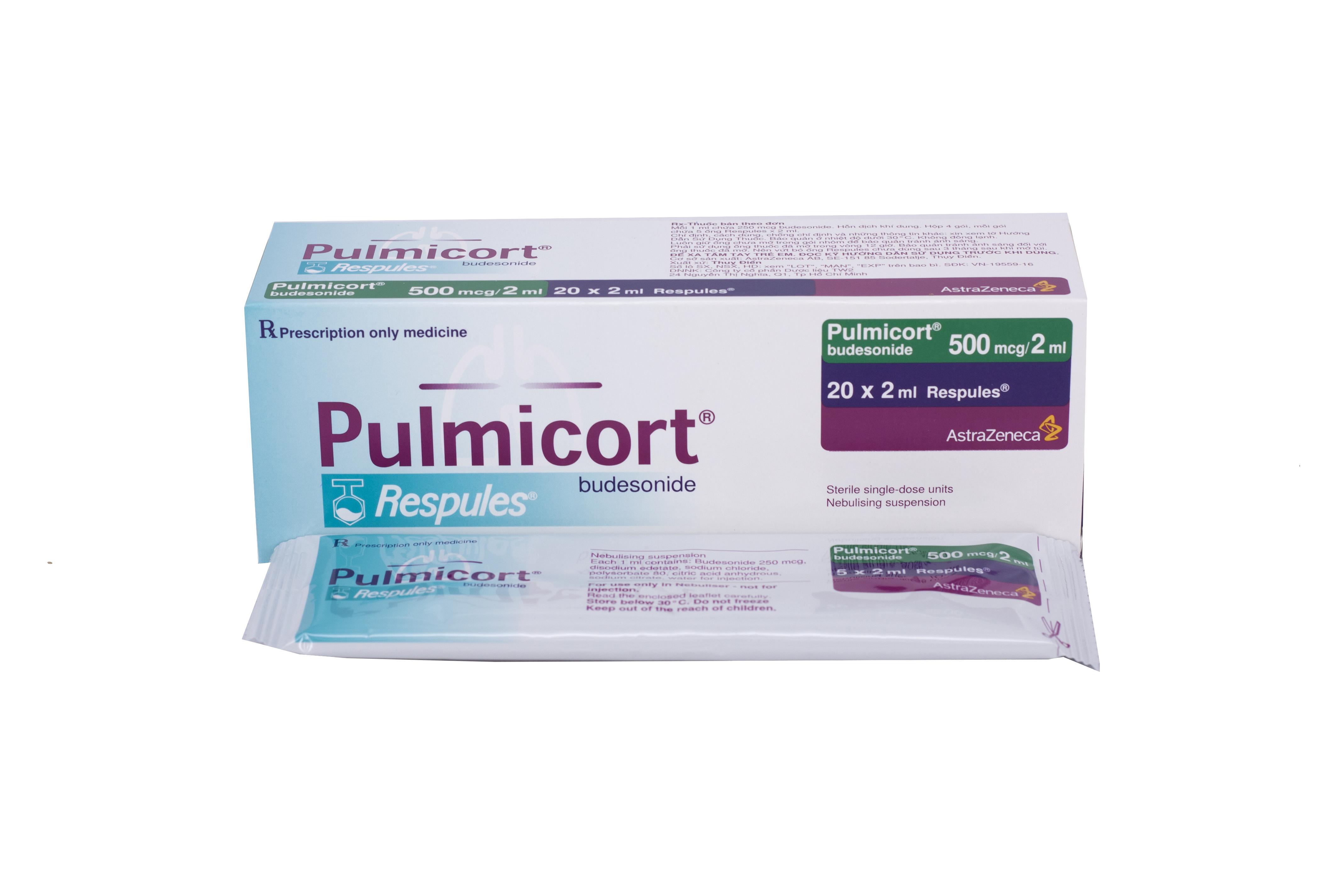 Pulmicort (Budesonide) 500mcg/2ml Astrazeneca (H/20 ống/2ml)