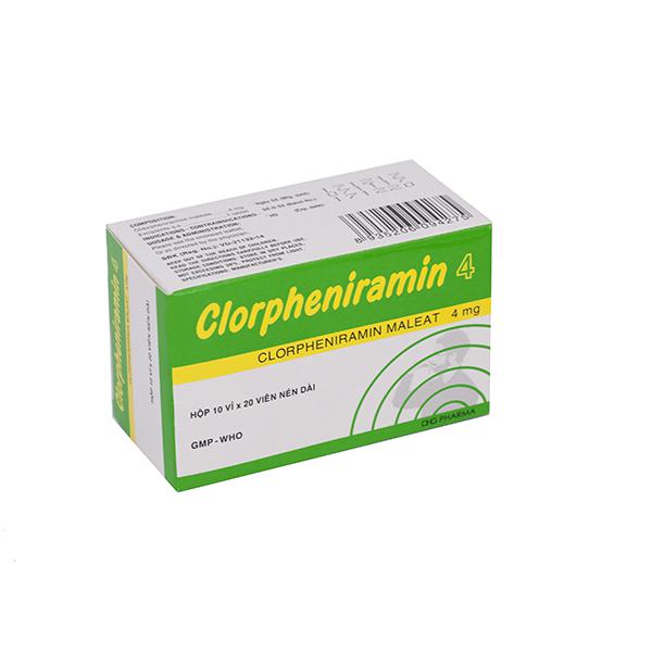 Clorpheniramin 4mg DHG Pharma (H/200v)