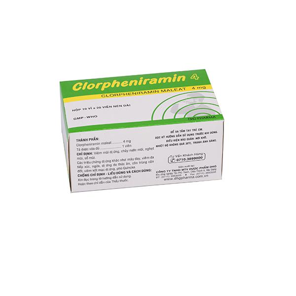 Clorpheniramin 4mg DHG Pharma (H/200v)