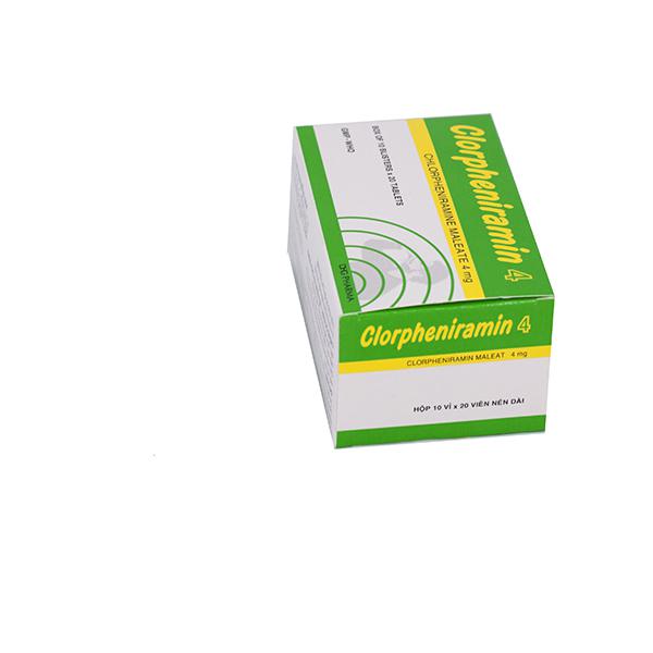 Clorpheniramin 4mg DHG Pharma (H/200v)