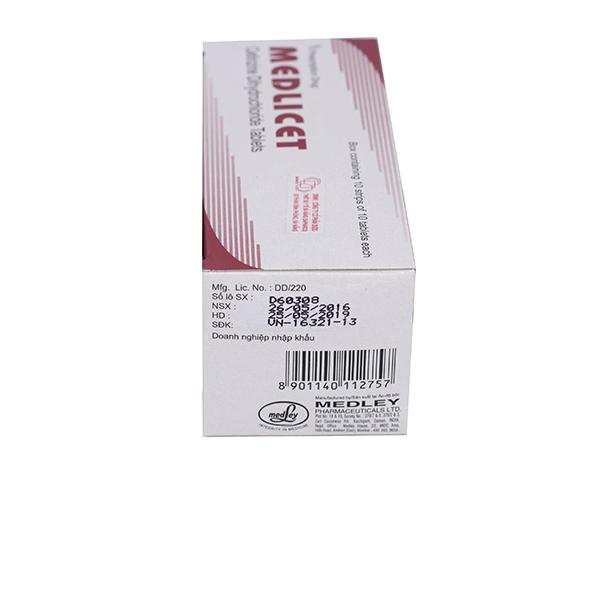 Medlicet (Cetirizine Dihydrochloride) Medley (H/100v)