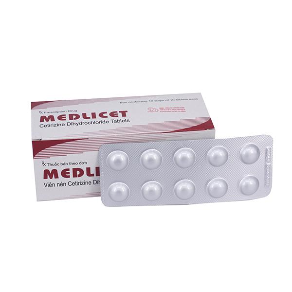 Medlicet (Cetirizine Dihydrochloride) Medley (H/100v)