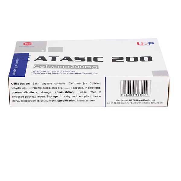 Atasic (Cefixim) 200mg US Pharma (H/30v)