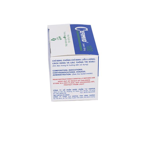 Cefimvid 100 (Cefixim) Vidipha (H/10g)