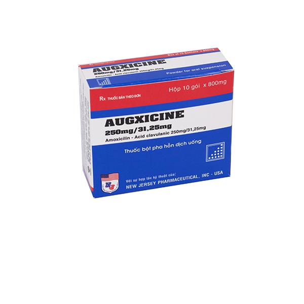 Augxicine 250mg/31,25mg (Amoxicillin, Acid Clavulanic) Vidipha (H/10g)