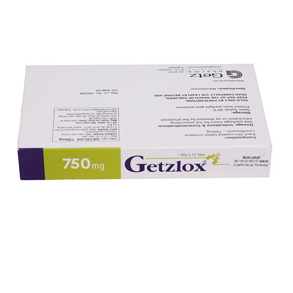 Getzlox (Levofloxacin) 750mg Getz (H/10v)