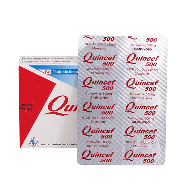 Quincef 500 (Cefuroxim) Mekophar (H/10v)