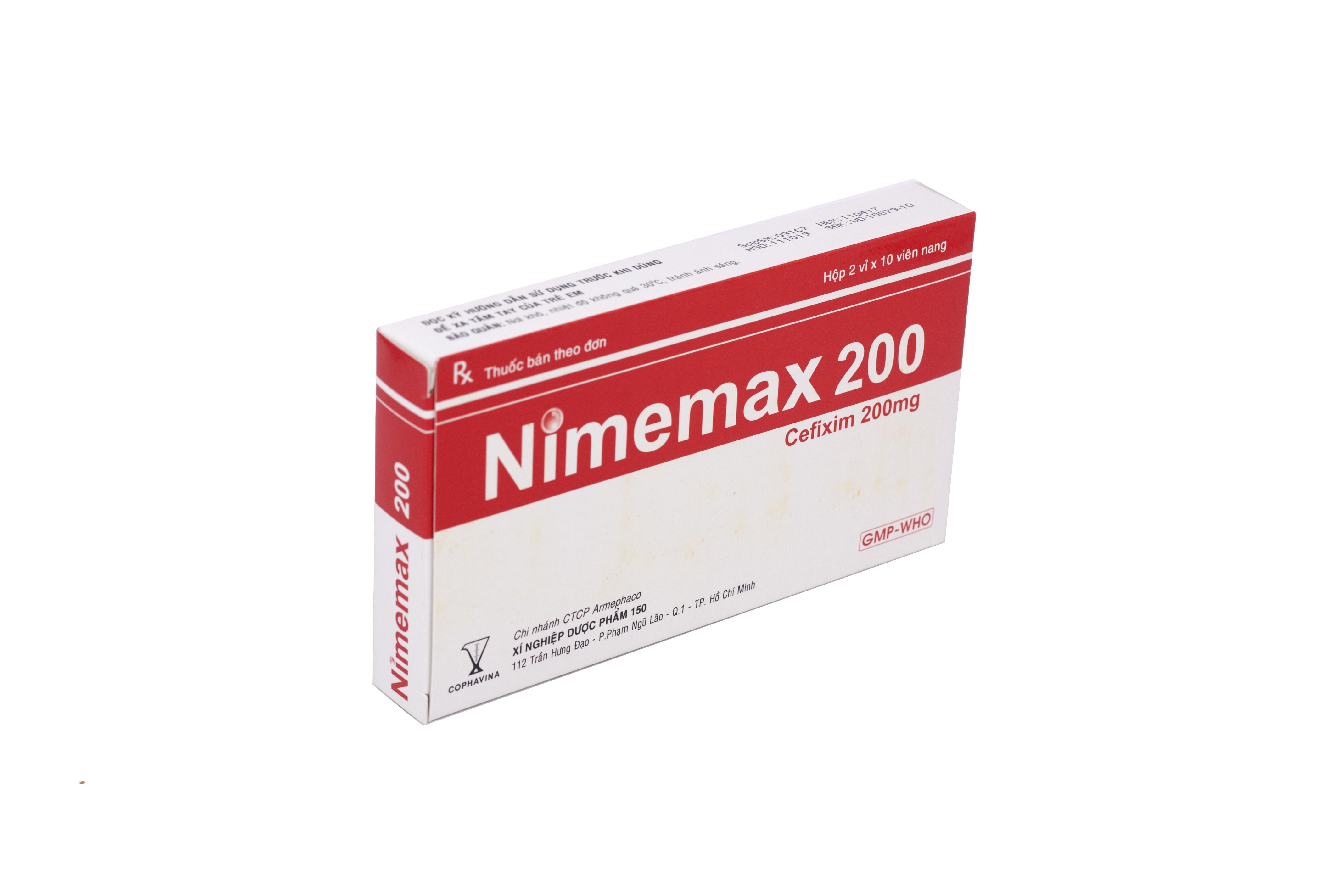 Nimemax 200 (Cefixim) Armephaco (H/20v)