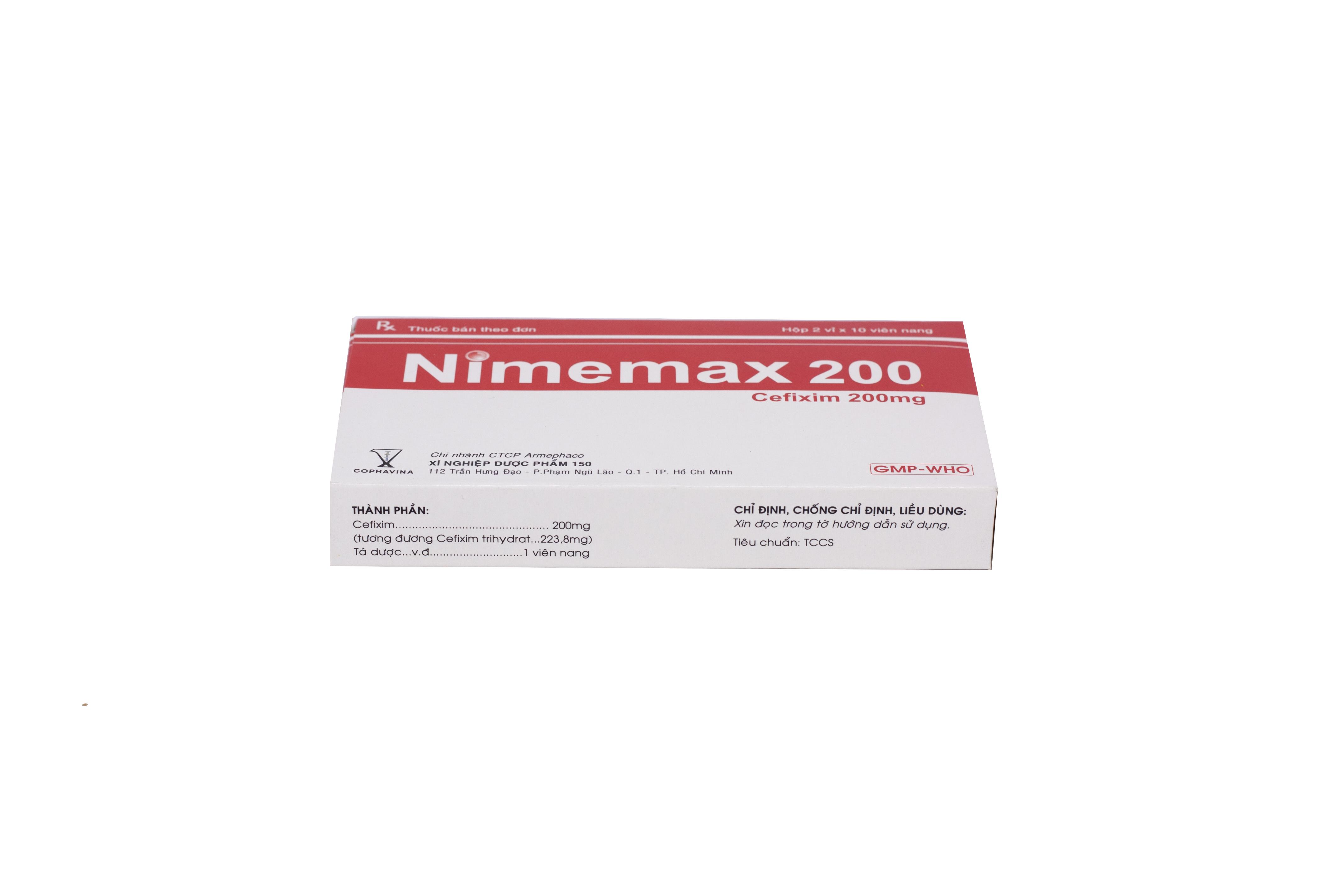 Nimemax 200 (Cefixim) Armephaco (H/20v)