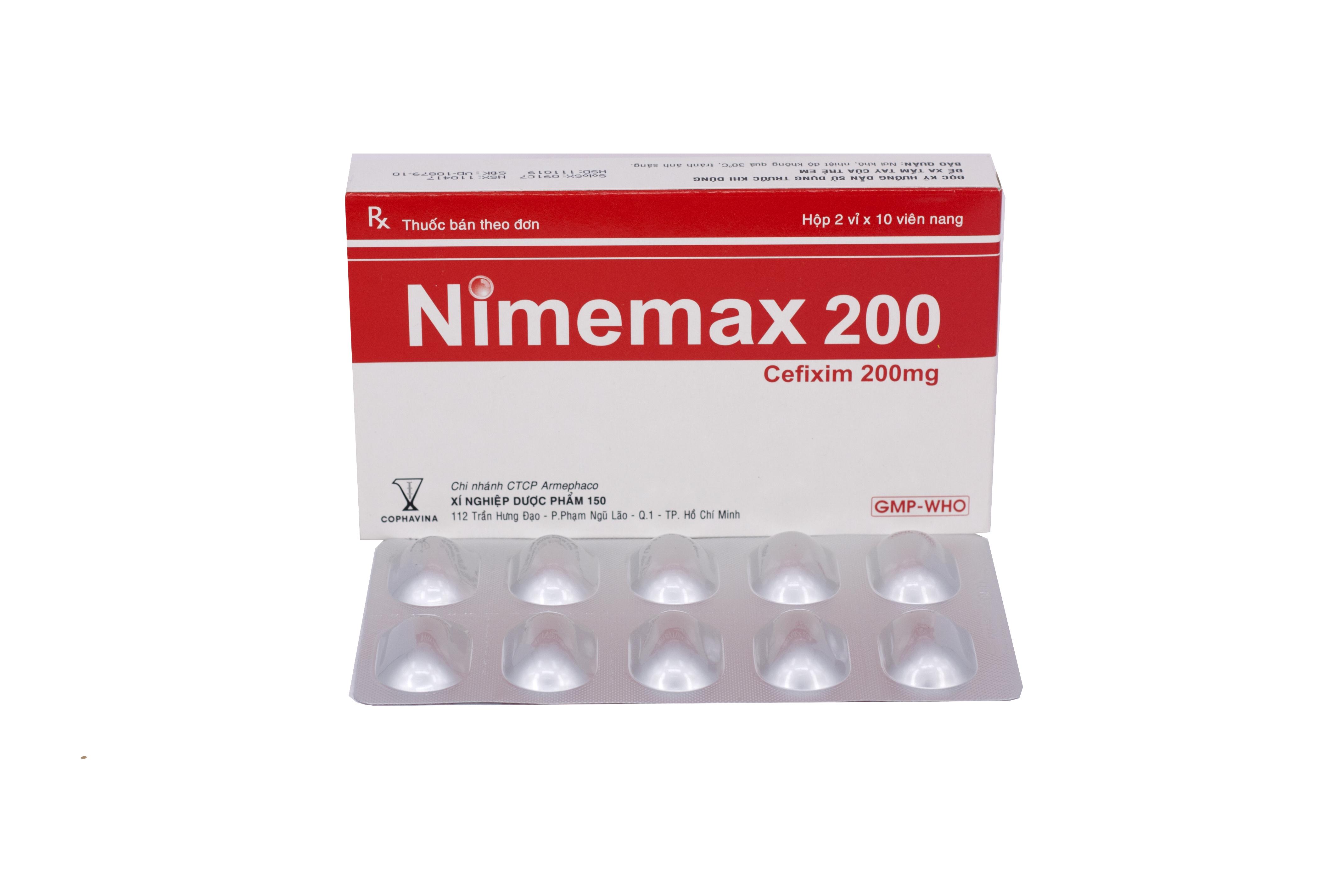 Nimemax 200 (Cefixim) Armephaco (H/20v)