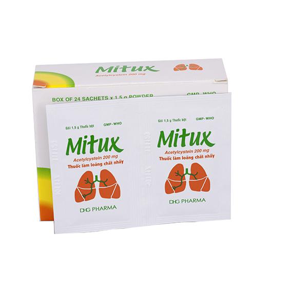 Mitux 200mg (N-Acetylcysteine) DHG Pharma (H/24g/1.5g)