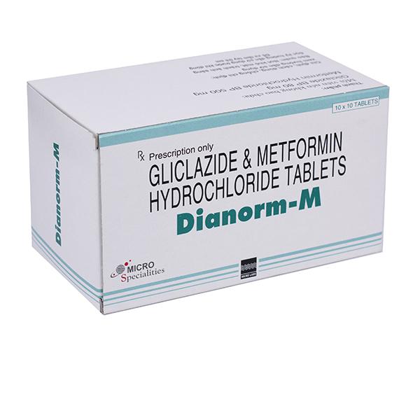 Dianorm-M (Gliclazide, Metformin) Micro Labs (H/100v)