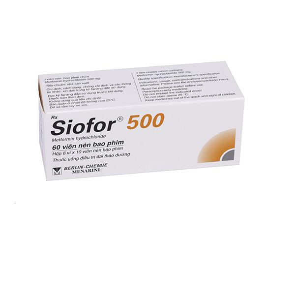 Siofor 500 (Metformin) Menarini (H/60v)