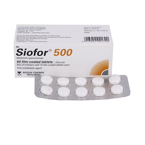 Siofor 500 (Metformin) Menarini (H/60v)