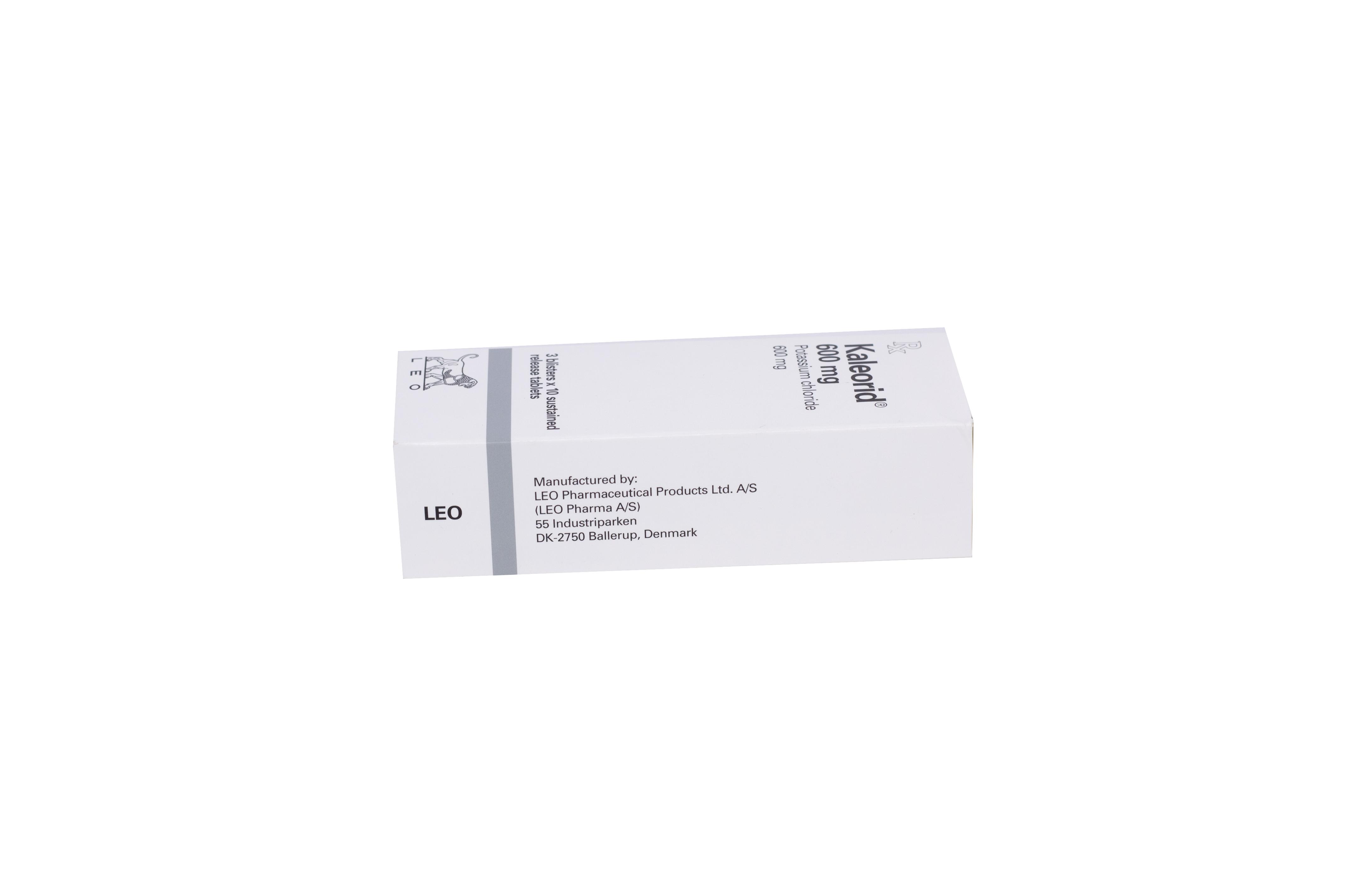 Kaleorid 600mg (Potassium Chloride) Leo (H/30v)