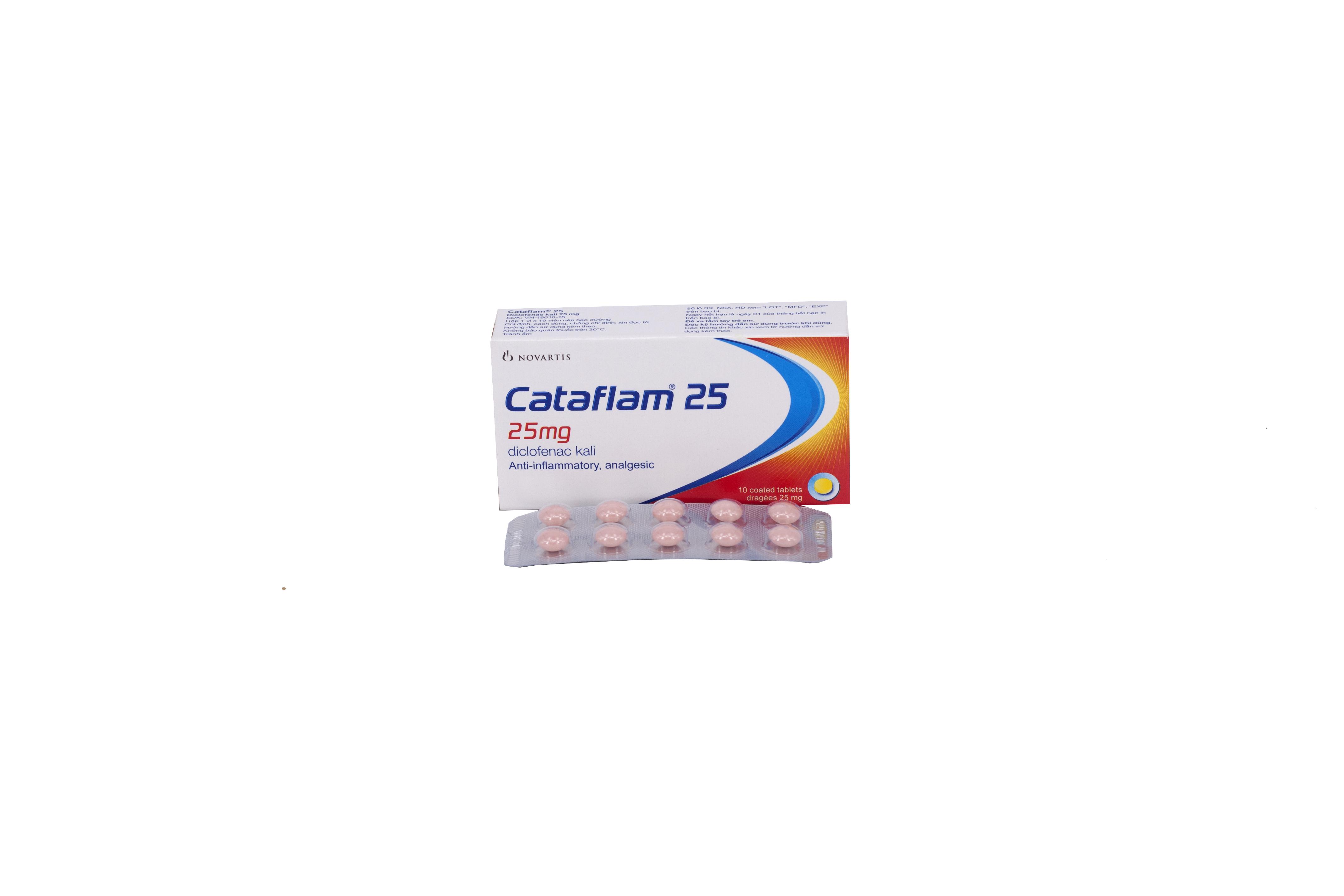 Cataflam 25mg (Diclofenac Kali) Novartis (H/10v)