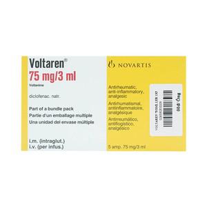 Voltaren 75mg/3ml Inj (Diclofenac) Novartis (H/5 ống)
