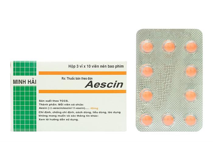 Aescin 40mg Minh Hải (H/30v)