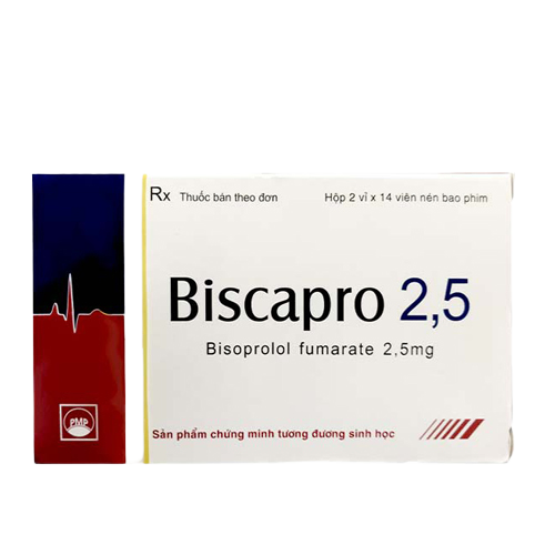 Biscapro 2.5mg (Bisoprolol) Pymepharco (H/28v)