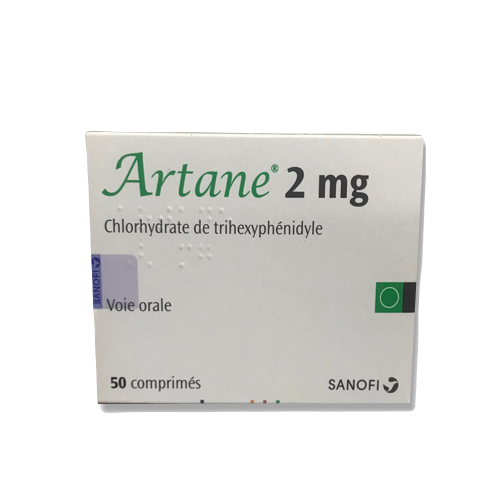 Artane 2mg (Trihexyphenidyl) sanofi (h/50v) France