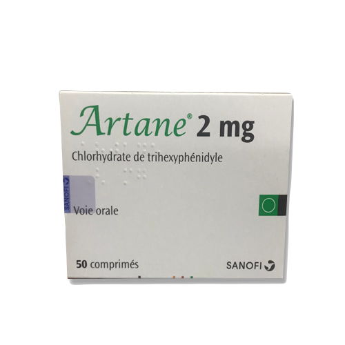 Artane 2mg (Trihexyphenidyl) Sanofi  France(h/50v)