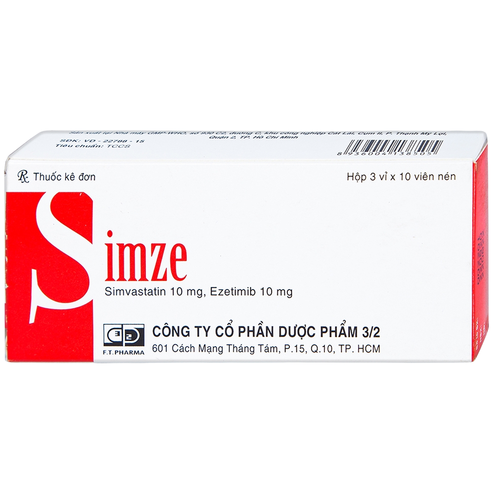 Simze (Simvastatin, Ezetimib) DP 3/2 (H/30v)